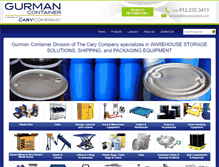 Tablet Screenshot of gurmancontainer.com